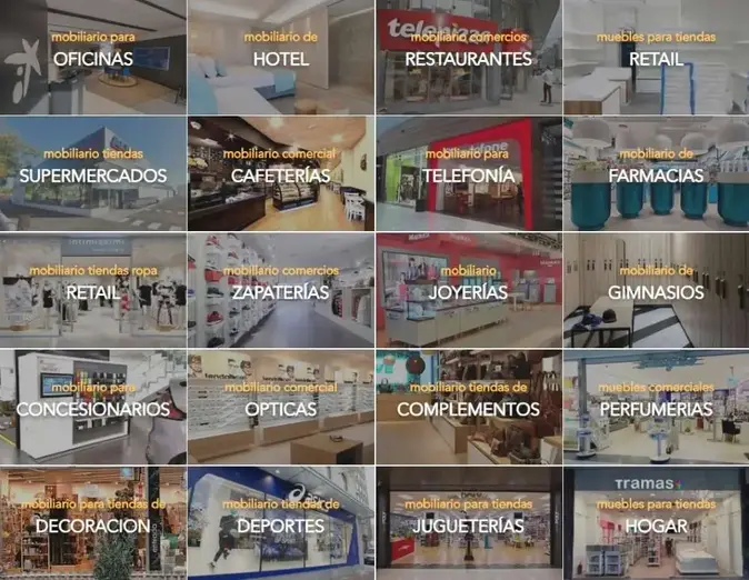 Mobiliario comercial que fabricamos recurrentemente en barcelona