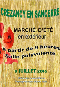 Marché d'été à Crézancy