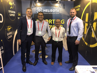 Audrius Kazlauskas meeting POS ACE airlines at the exhibition in Asia