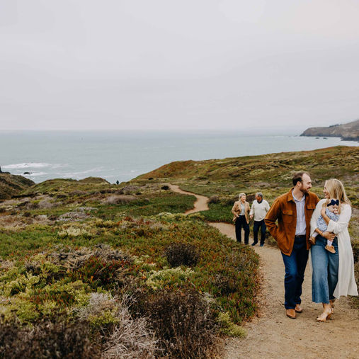 Martin-Riley Family Photos at Tennessee Beach in Marin, CA