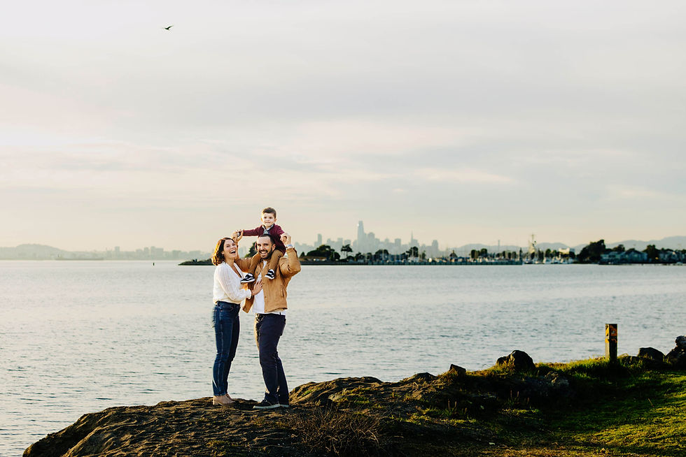 Family Photos at Alameda Beach in Alameda, CA
