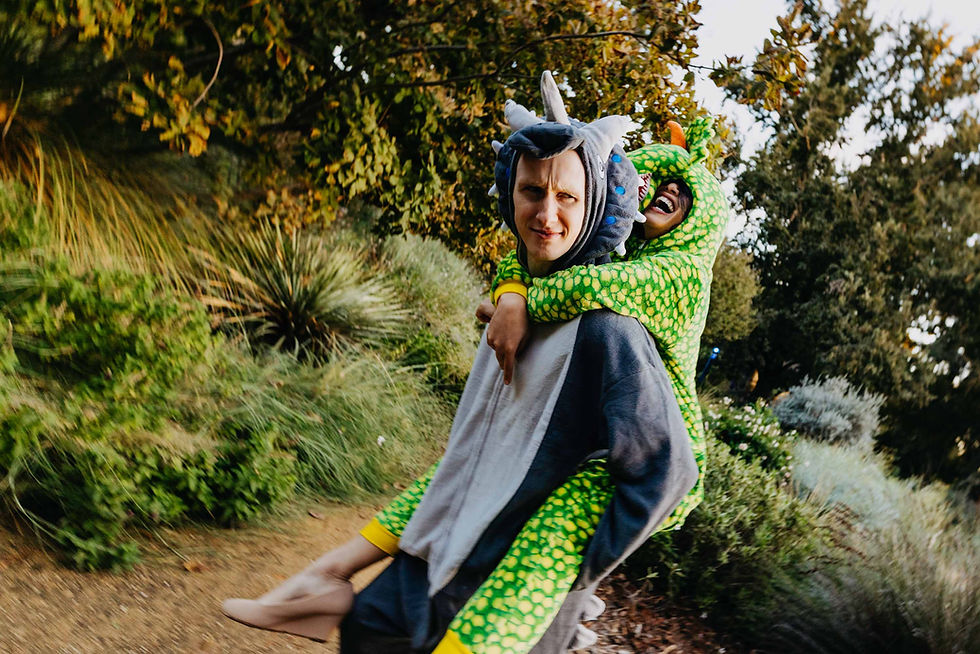 Cory and Truc's Engagement Photos at the Davis Arboretum in Davis, CA