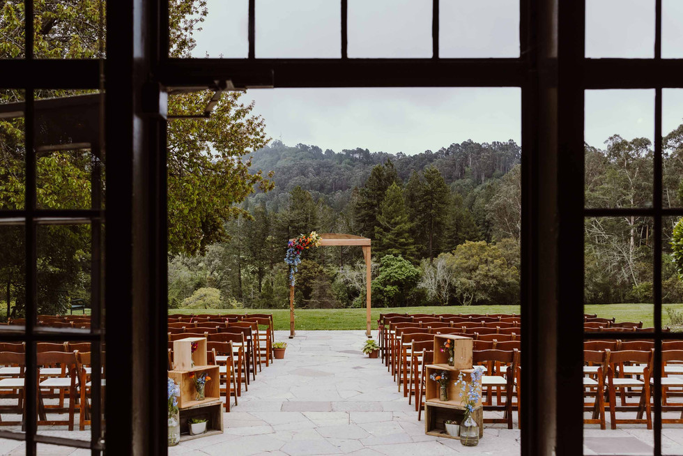 Ceremony alter at the Brazilian Room in Berkeley, CA