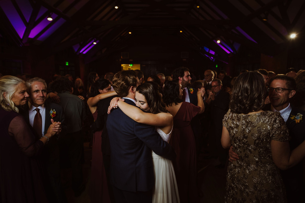 Bride and Groom dancing on Wedding day dance floor at the Brazilian Room in Berkeley, CA