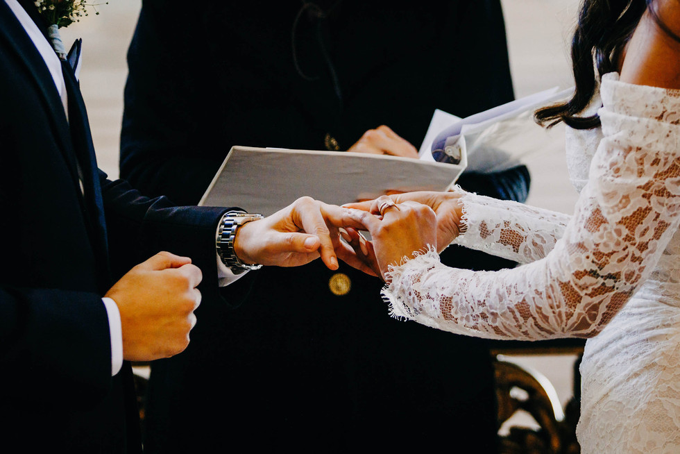 Bride and Groom's Civil Ceremony on Mayor's Balcony at San Francisco City Hall