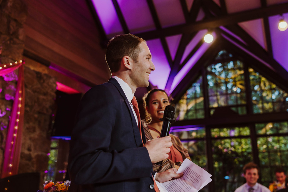 Wedding toasts at the Brazilian Room in Berkeley, CA