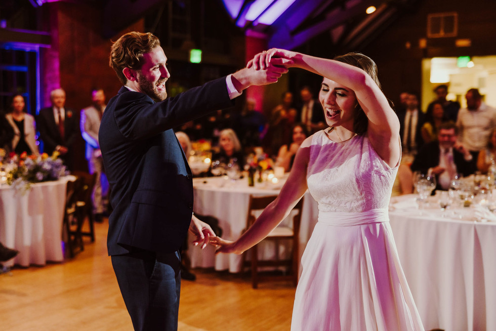Couple's first dance at the Brazilian Room in Berkeley, CA