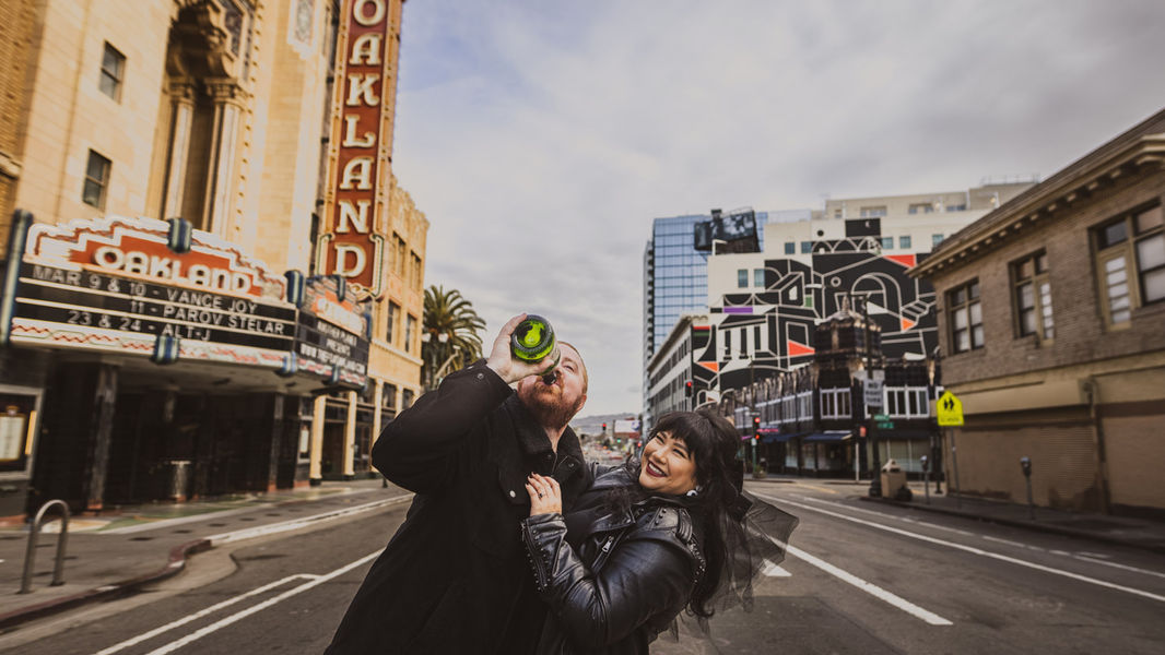 Shannon and Jeff's Engagement Session at Lake Merritt + Downtown in Oakland, CA