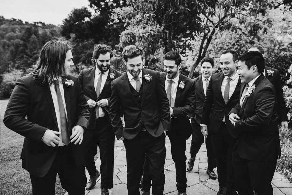 Groomsmen at the Brazilian Room in Berkeley, CA