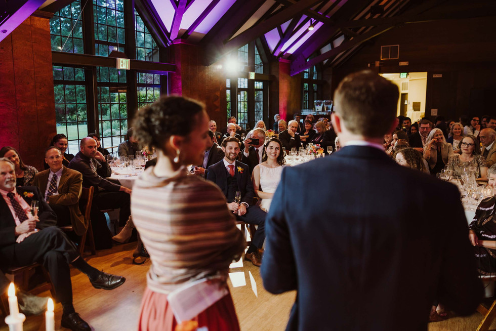 Wedding toasts at the Brazilian Room in Berkeley, CA