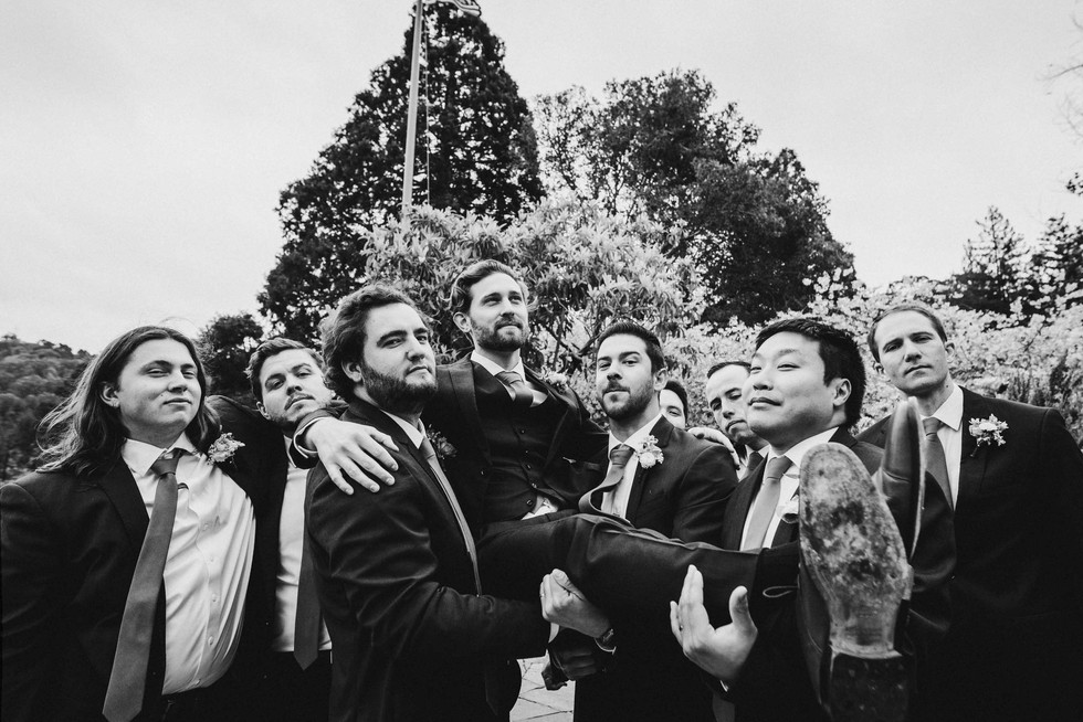 Groomsmen at the Brazilian Room in Berkeley, CA