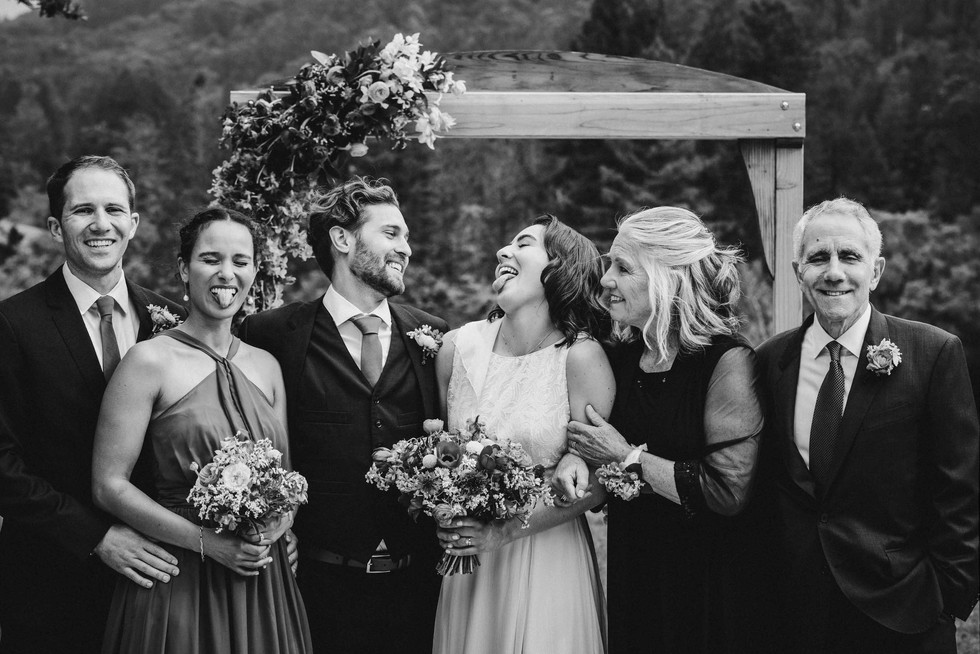Family photo at the Brazilian Room in Berkeley, CA
