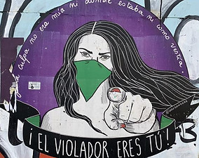 Street art by Lolo Góngora, “THE RAPIST