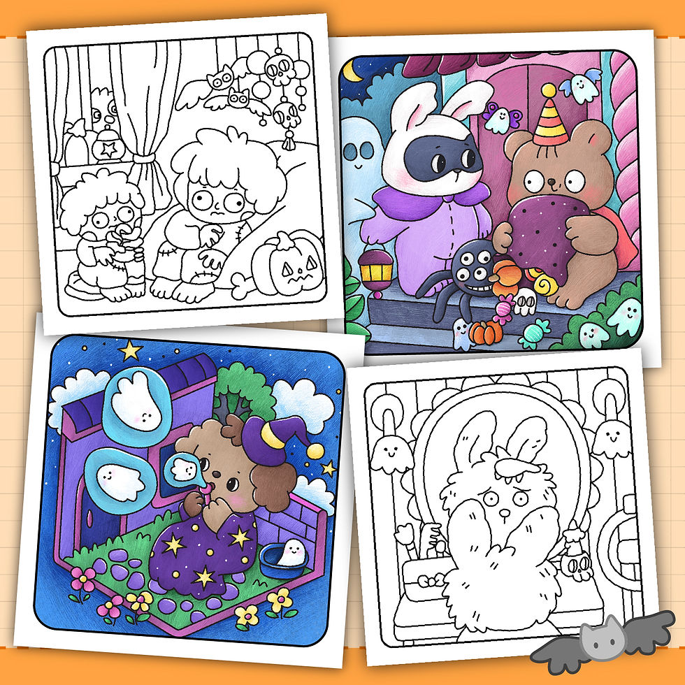 Thumbnail: Spooky Corner Color by Number