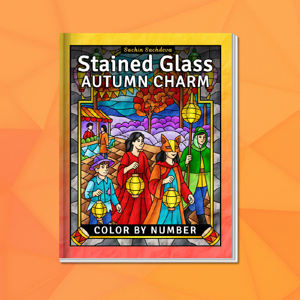 Stained Glass - Autumn Charm Color by Number