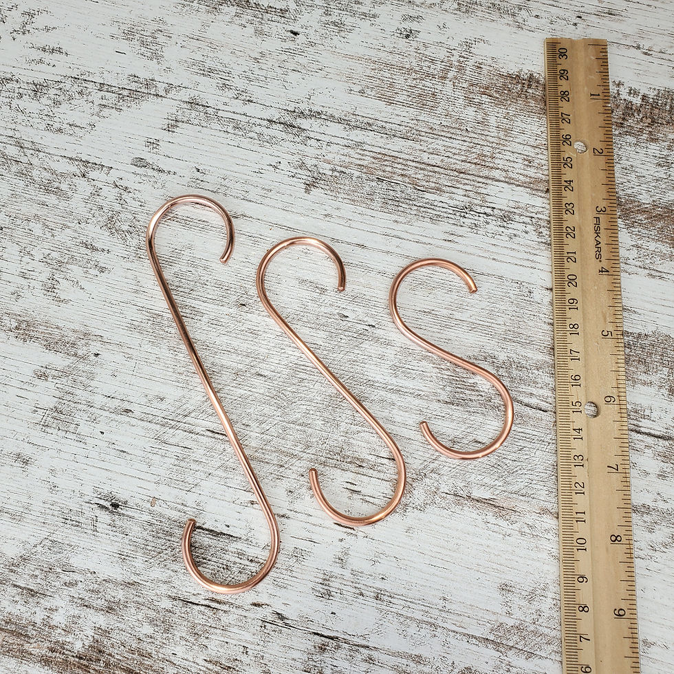 Thumbnail: Set of 3 Copper Plant Hooks