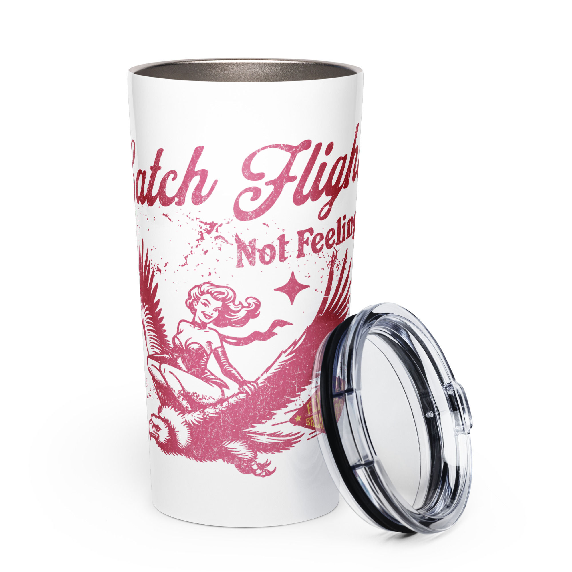 Catch Flights Not Feelings – 20 oz Insulated Travel Tumbler