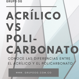 Diferencia entre el Acrílico y el Policarbonato