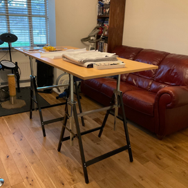 Cutting table and work surface