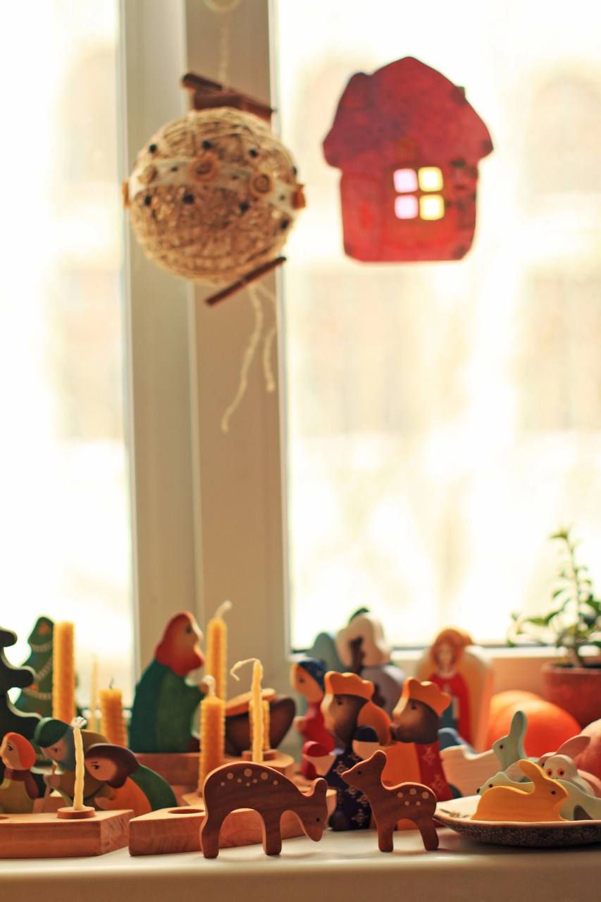 Thumbnail: Handcrafted eco-friendly wooden Christmas figurines waldorf-inspired | Dia Feliz  Kids Shop