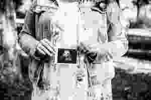 woman holding baby scan