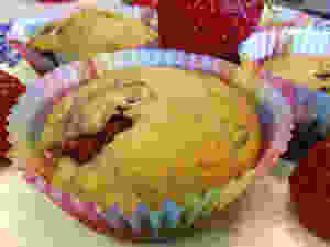 strawberry banana muffins