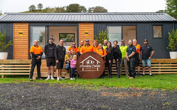 The team from Freedom Cabins NZ
