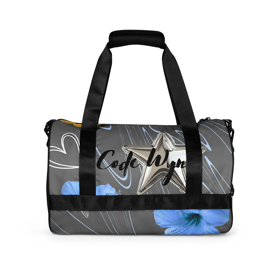 Thumbnail: Code WyN: Chrome (Dark Gray) Gym Bag