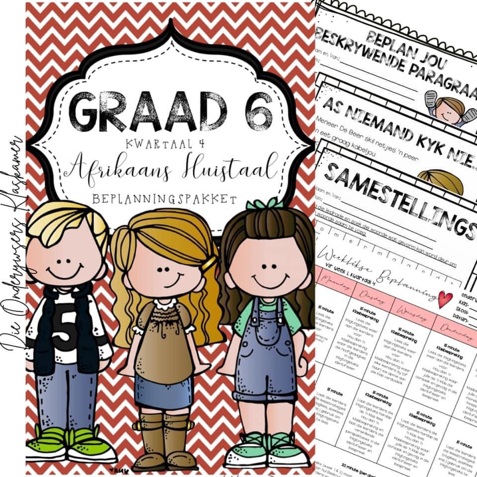 Thumbnail: GRAAD 6 AFRIKAANS HUISTAAL JAAR BEPLANNINGSPAKKET - 2021
