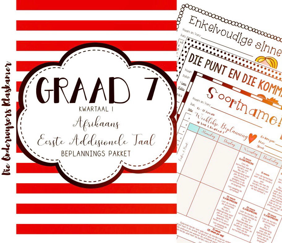 Thumbnail: GRAAD 4 TOT 7 AFR EAT. - BEPLANNINGSPAKKET - KWARTAAL 1 -2021