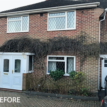 UPVC porch to be replaced with more attractive entrance canopy