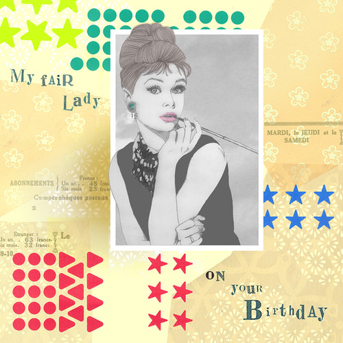 AUDREY HEPBURN BIRTHDAY GREETING CARD