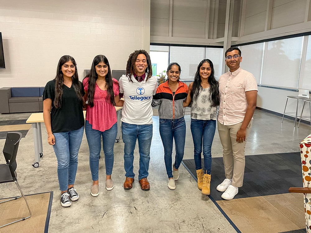 Dr. Jeremy Holloway with Tellegacy program interns and Legacy Builders