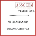 macaron membre de l'association des consultants en mariage