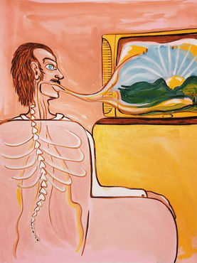 In - Poltrona, Il mondo di umanità 52
Acrilico su carta, 18x 24 cm, 2008
il dipinto non è in vendita ma è disponibile per mostre ed eventi culturali
inoltre è disponibile il file jpg gratuito pronto per la stampa. Per info e prenotazioni contattami tramite e-mail: