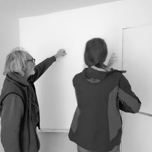 studio d'arte in allestimento