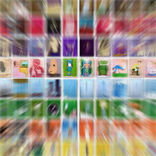 I 100 Mondi
Particolare dell'installazione composta da 100 dipinti su carta 18 x 24 cm ognuno. 2003 / 2014
La condizione vitale in cui ci troviamo determina il modo in cui vediamo e viviamo il mondo, ma le condizioni vitali umane sono tutte lì, presenti nello stesso momento, sta a noi scegliere quella giusta, sta a noi decidere in che mondo vogliamo vivere. Quando siamo coscienti della realtà dei fenomeni possiamo aprire un varco fuori dal nostro spazio-tempo, ammirare tutte le parti di noi e scegliere quella che vogliamo manifestare. Possiamo fondere il nostro corpo malato con quello sano di un altro mondo e far emergere un uomo nuovo, rinvigorito, pronto ad affrontare con grinta ogni cosa.
Con I Cento Mondi in Arte ho voluto creare una mappa visiva che consente di capire dove ti trovi in quel momento rispetto alla svariata gamma di emozioni che caratterizzano la vita umana.