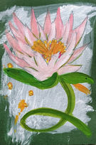 arte floreale, piccolo quadro dipinto a mano, pittura contemporanea
