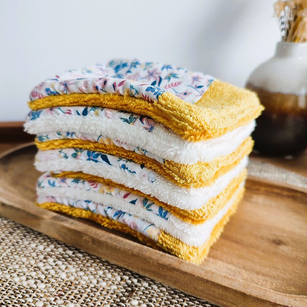Miniature : Semainier de 7 lingettes réutilisables et réversibles