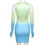 Thumbnail: Tie-Dye Fashion Long Sleeve Body-con Mini Dress