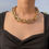 Thumbnail: Elegant Layered Golden Chain Choker