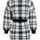Thumbnail: Elegant Knitted Plaid Matching Set