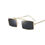 Thumbnail: Trendy Metal Frame Small Square Sunglasses