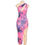 Thumbnail: Fashion Tie Dye Halter Sexy Hollow Out Split Dress