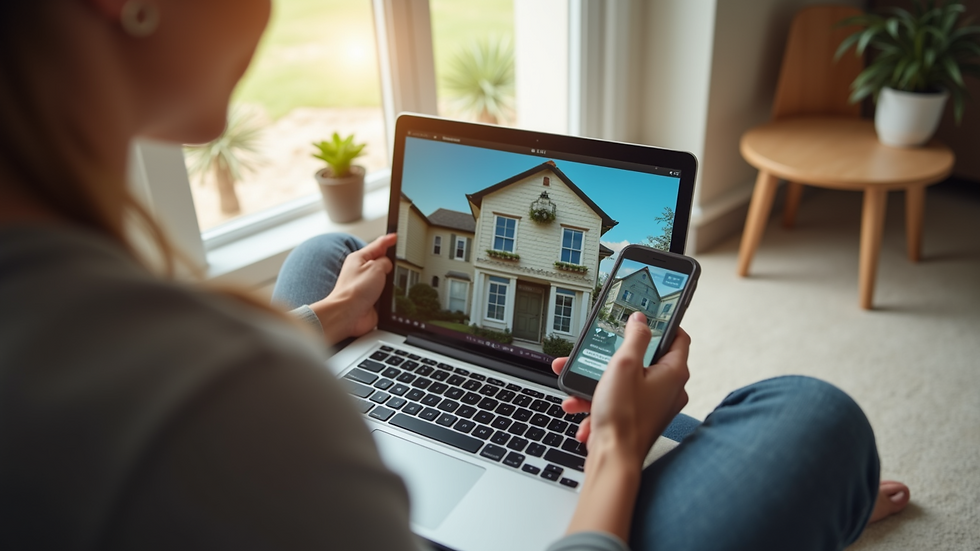 High angle view of a homeowner using a smartphone app to control home security