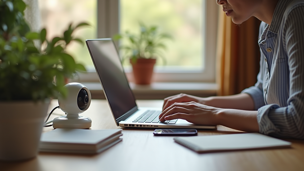 High angle view of a DIY home security kit laid out on a table