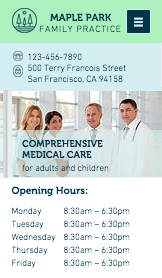 Zdraví website templates – Rodinné lékařství