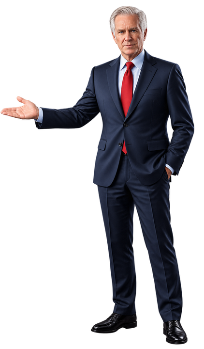 İzole Edilmiş Gümüş Saçlı İş Adamı.png