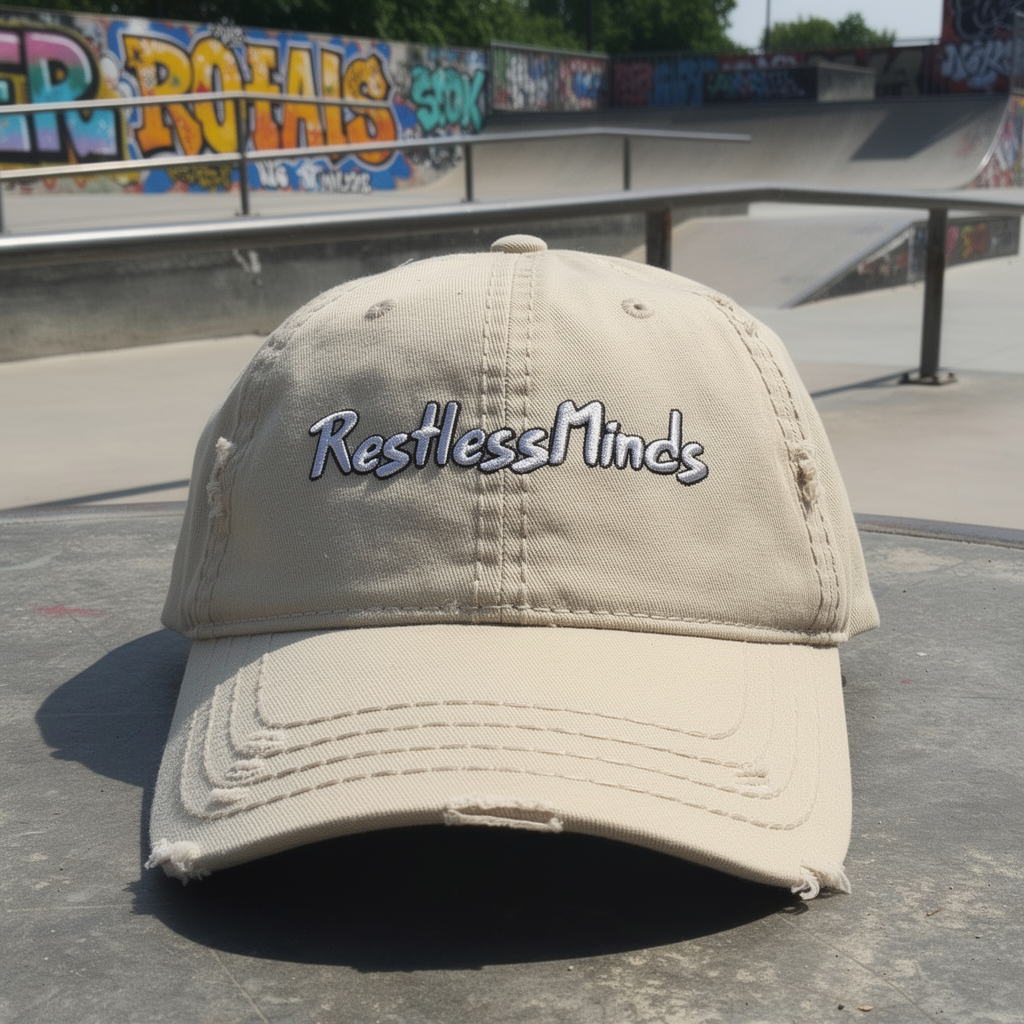 RestlessMinds Distressed Dad Hat