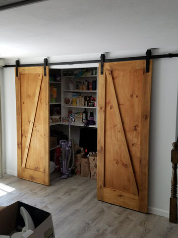 Sliding pantry doors